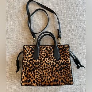 J. Crew Collection Leopard Crossbody Bag
